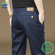 Men's Pants 97% Cotton Solid Color Work Wear Casual Pant Wide Korean Y2k Clothing Jogger Cargo Trousers Male Big Size 40 - Deck Em Up