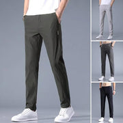 Golf Pants Men's Summer Ice Silk High Elastic Ultra-thin Casual Trousers Quick-drying Running Golf Wear Sweatpants - Deck Em Up