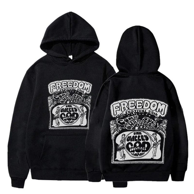 Classic Freedom Hoodies Apparel Camisa Sweatshirt Customized Hoodied Pullover Hoodie Harajuku - Deck Em Up