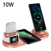 Wireless Charger For IPhone Fast Charger For Phone Fast Charging Pad For Phone Watch 6 In 1 Charging Dock Station - Deck Em Up