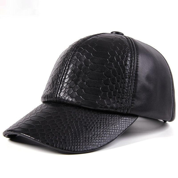 Autumn And Winter High-end Leisure Leather Hat - Deck Em Up