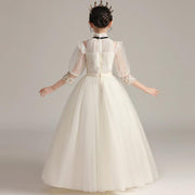 Kids Fashion Lace Wedding Party Dress - Deck Em Up