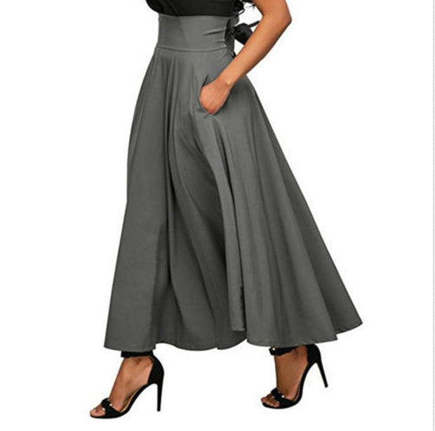 Multi-Color Big Hem Skirt Versatile - Deck Em Up