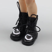 BJD Doll Boots Strap Printing Heart-shaped Doll Dress-up 41 Shoes - Deck Em Up