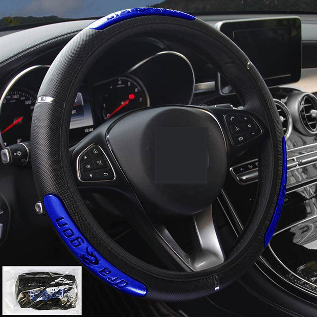 Reflective Longteng Leather Car Steering Wheel Cover - Deck Em Up