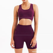 Gym Suit Push Up Women Bra Seamless Shorts - Deck Em Up