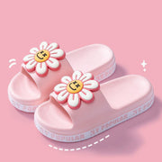 Summer Flower Slippers Women New Fashion Letter Garden Shoes Indoor Anti-Slip Floor Bathroom Bathing Home Slipper - Deck Em Up