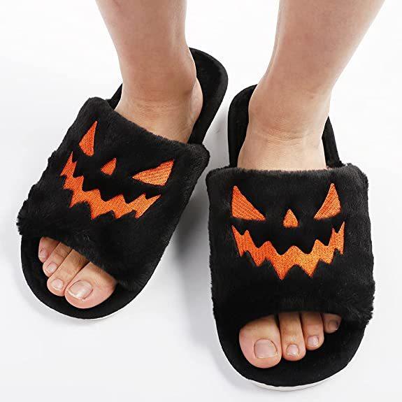 Halloween Women's Soft And Comfortable Plush Slippers Cosplay Shoes Furry Plush Slippers Kawaii Cute Shoes Home Slippers Halloween Dress Up Shoes - Deck Em Up