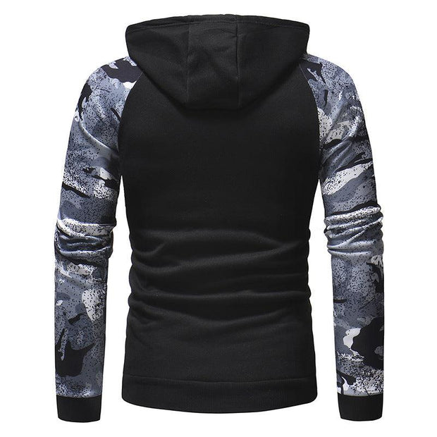 Mens Long Sleeve Camouflage Print Sweatshirt - Deck Em Up