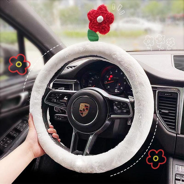 Car Steering Wheel Cover Cute Trendy Personality Cartoon Animal - Deck Em Up