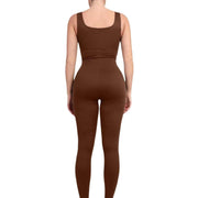 Yoga Jumpsuit Slim-fit Sports Elastic Corset With Chest Pad Jumpsuit - Deck Em Up