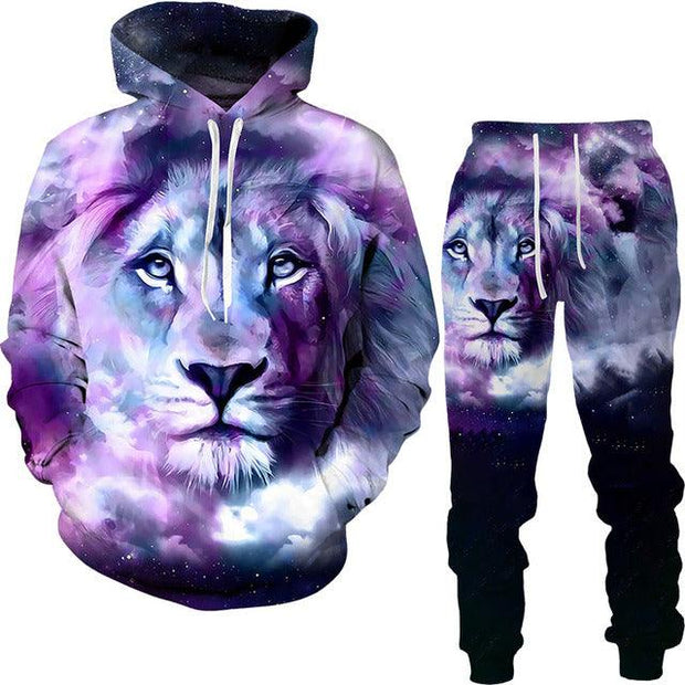 Autumn Tracksuit Men's Digital D Lion King Print Men's - Deck Em Up