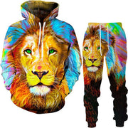 Autumn Tracksuit Men's Digital D Lion King Print Men's - Deck Em Up