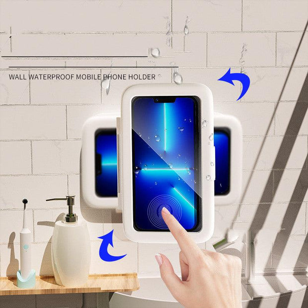 Shower Phone Box Bathroom Waterproof Phone Case Seal Protection Touch Screen Mobile Phone Holder For Kitchen Handsfree Gadget - Deck Em Up