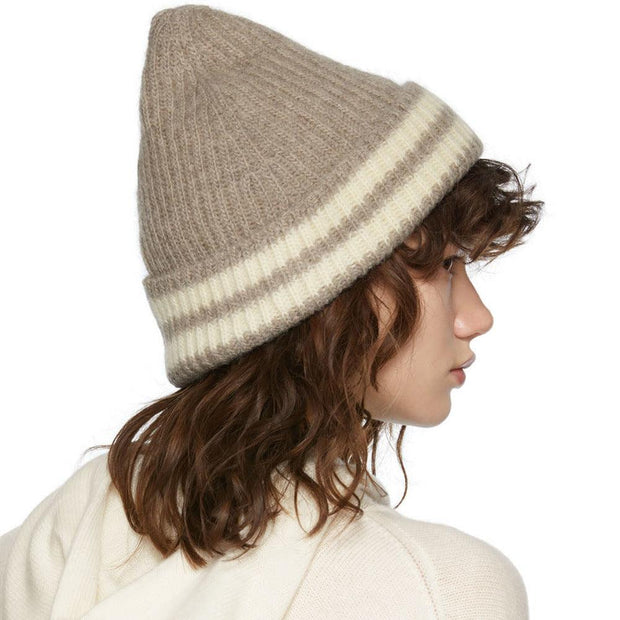 Striped Knitted Wool Hats For Both Men And Women - Deck Em Up