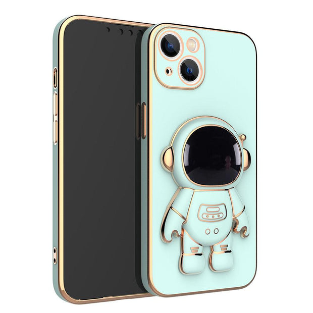 3D Astronaut Phone Case Anti-Drop Electroplating Bracket - Deck Em Up