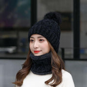 Women's Winter Fleece Fashion Hats Cute Two Piece Set - Deck Em Up