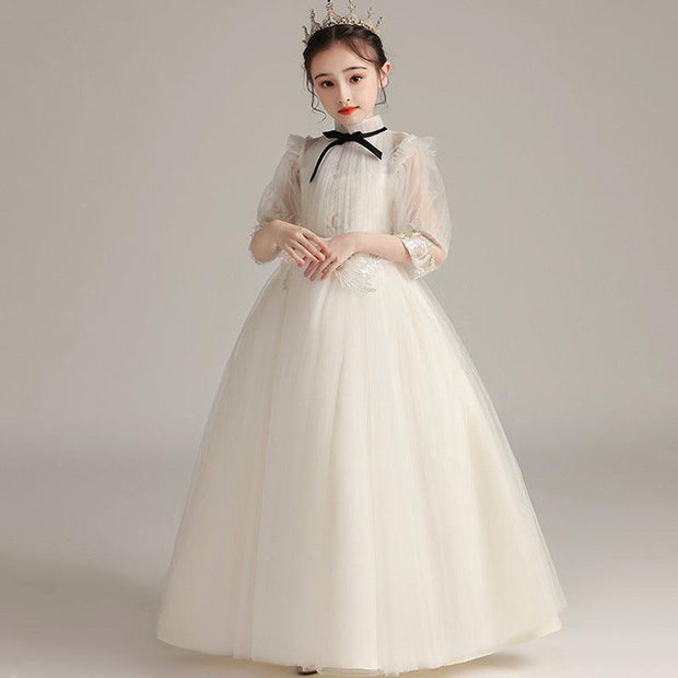 Kids Fashion Lace Wedding Party Dress - Deck Em Up