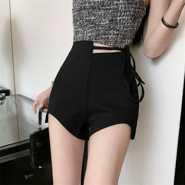 Hot Girl High Waist Strap Casual Shorts Women - Deck Em Up