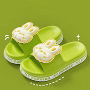 Cute Rabbit Slippers For Women Summer Fashion Letter Garden Shoes Indoor Anti-Slip Floor Bathroom Bathing Home Slipper - Deck Em Up