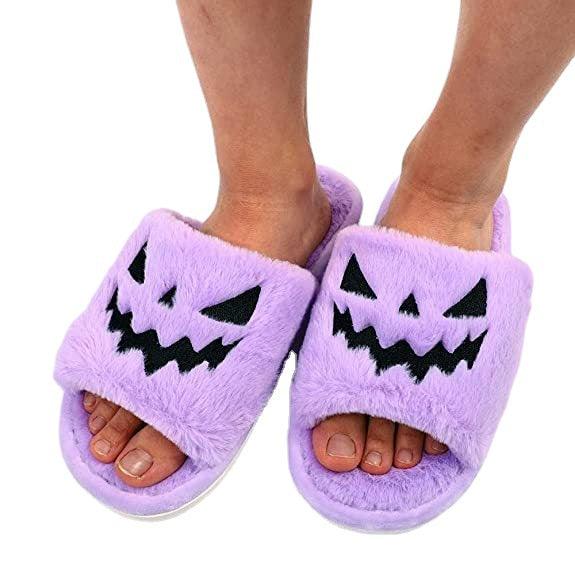 Halloween Women's Soft And Comfortable Plush Slippers Cosplay Shoes Furry Plush Slippers Kawaii Cute Shoes Home Slippers Halloween Dress Up Shoes - Deck Em Up