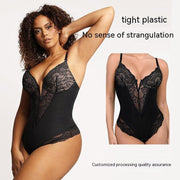 Plus Size Lace Waist Women's Shapewear Lingerie - Deck Em Up