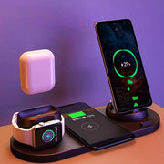 Wireless Charger For IPhone Fast Charger For Phone Fast Charging Pad For Phone Watch 6 In 1 Charging Dock Station - Deck Em Up